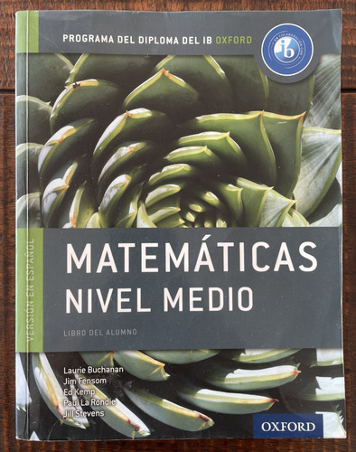 Libro Matemática Bachillerato Internacional Ib Nivel Medio