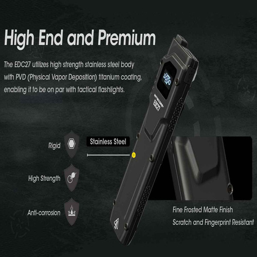 Para Edc Nitecore Edc27 3000 Lúmenes/linterna Y