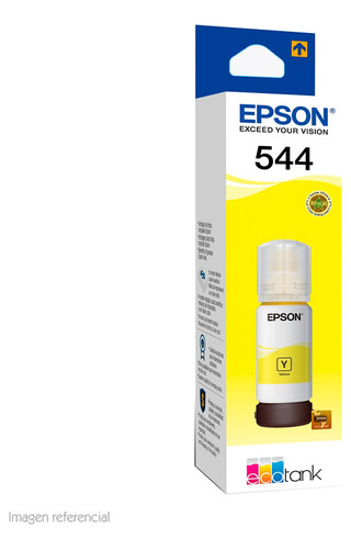 Botella Tinta Epson Original Amarillo T544, 65 Ml Nuevas