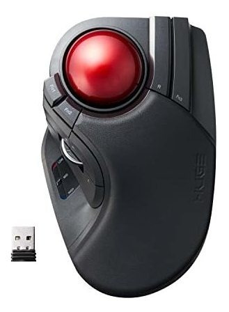 Ratón Elecom Huge Trackball, Inalámbrico De 2,4 Ghz, Control