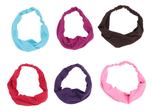 Diademas Elásticas Para Accesorios Para El Cabello, 6 Unidad