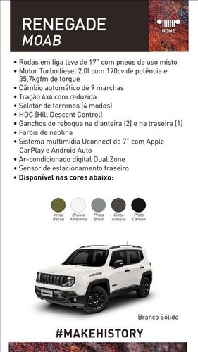 Renegade 2.0 16v Turbo Diesel Moab 4p 4x4 Automático