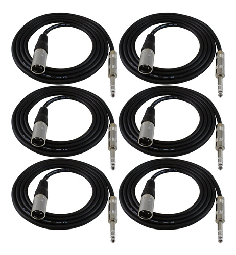 Gls Audio Cable De Conexión (5.9 Ft, Macho Xlr A 1/4 Pulgada
