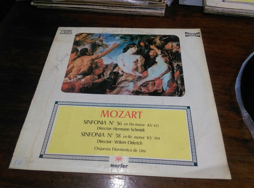 Vinilo Mozart-sinfonia N 36. N 38. Ljp (Usado)