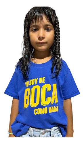 Remera Boca Juniors Niño - Pasión Bostera Indumentaria