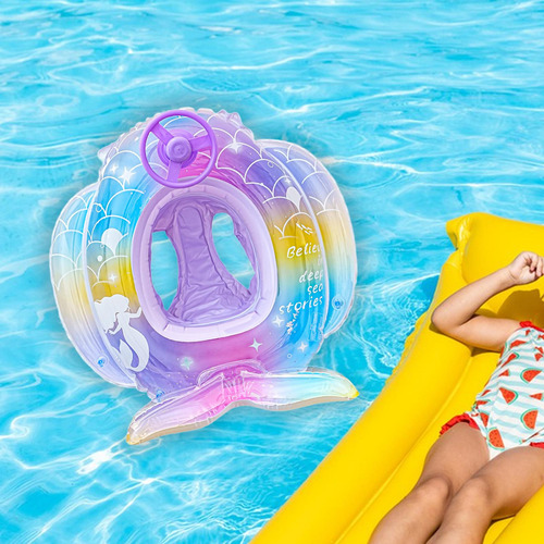 Flotador Inflable De Sirena Para Piscina, Ideal Con Volante