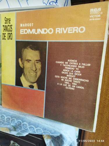 Edmundo Rivero Disco De Vinilo Lp Nuevo Tango 