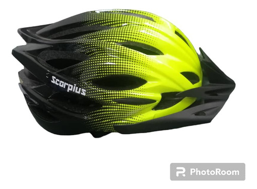 Casco Scorpius Verde Con Negro Para Bicicleta+ Envio Gratis