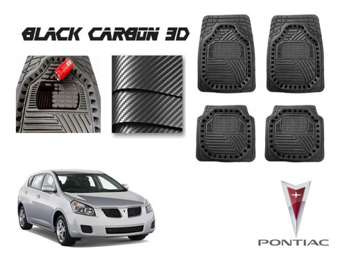 Tapetes Premium Black Carbon 3d Pontiac G3 2005 A 2010