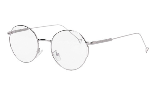 Gafas Ópticas Vintage Metal Marco Marca Diseñador Clear Len