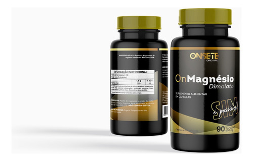 Kit Com 2 Potes De Magnésio Dimalato -600 Mg- 180 Capsulas