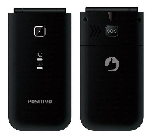 Imagem 3 de 4 de Positivo Flip P50 Dual SIM 32 MB preto 32 MB RAM