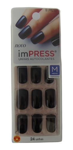 Unhas Autocolantes Kiss Ny Impress All Fired Bipm230 C/24