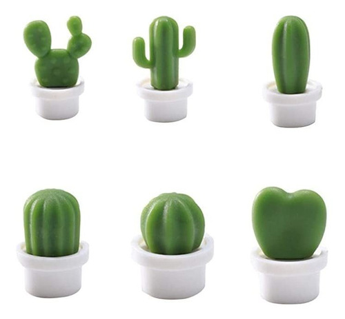 6 Pegatinas Decorativas De Cactus Suculentas Para Teléfono.