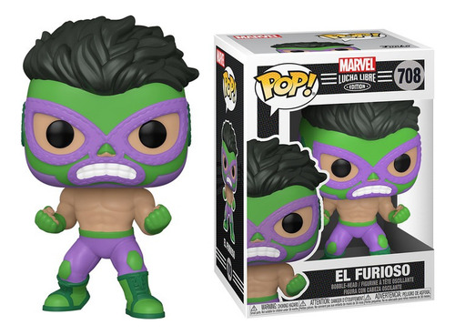 Juguete Funko Pop Marvel Luchadores Hulk Caja 9 D 10