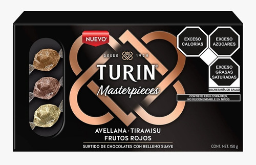 Turin Masterpieces Surtido De Chocolates Relleno Suave 150gr