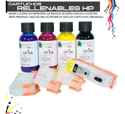 Cartuchos Rellenables Compatibles Hp 934 935 6230 6830 6815