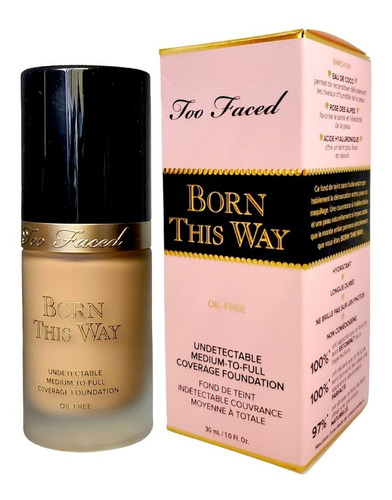 Base de maquillaje líquida Too Faced Born this Way Born This Way Undetectable tono natural beige