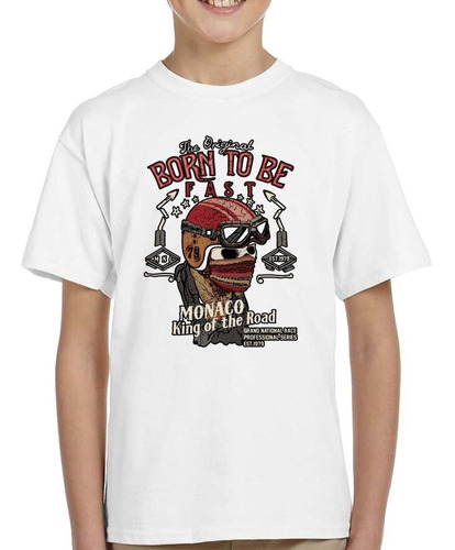 Remera De Niño Born To Be Fast King Of The Road