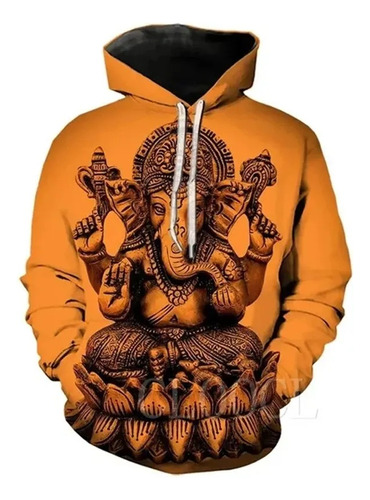 Dios Hindú Ganesha 3d Impreso Casual Sudaderas Con Capucha