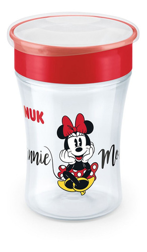 Vaso Nuk Magic Mickey +8 Rojo - Bebés Y Niños