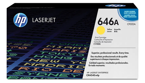 Toner Hp Amarillo Laserjet Cm4540 12500 Pag - Cf032a