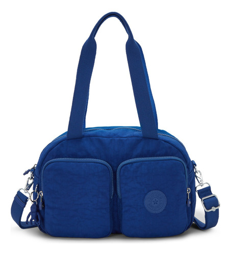 Bolsa De Hombro Kipling Cool Defea Original Color Deep sky blue Diseño de la tela Liso