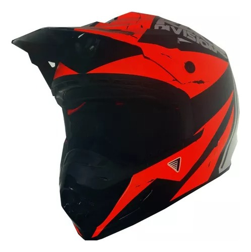 Casco Vértigo Mz3 Cross Race Division Naranja Mate