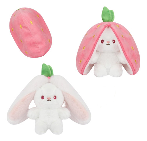 Coneja Conejita De Peluche Strawberry Fresa Tik Tok Grande