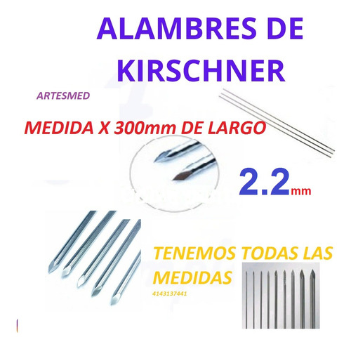 Alambre De Kirschner 2.2mm