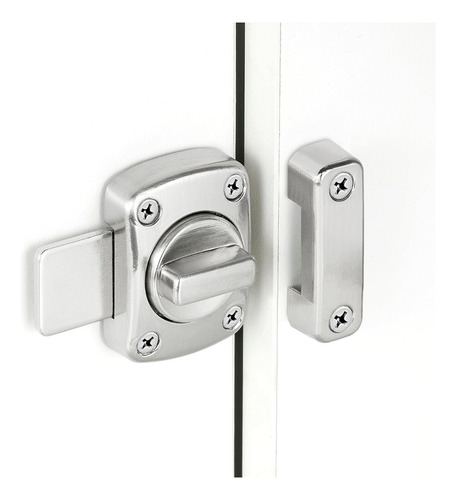 Pasador De Seguridad Postizo Metálico Niquelado Para Aberturas | Uso En Puertas Y Ventanas | Inomax Im8029