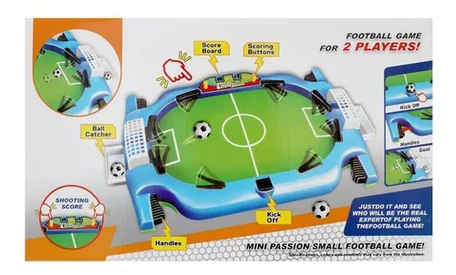 Jogo Futebol Infantil De Mesa Pebolim Manual Campo Botao