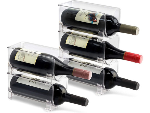 Eltow - Estante Modular De Plastico Para Vino (5 Unidades) 