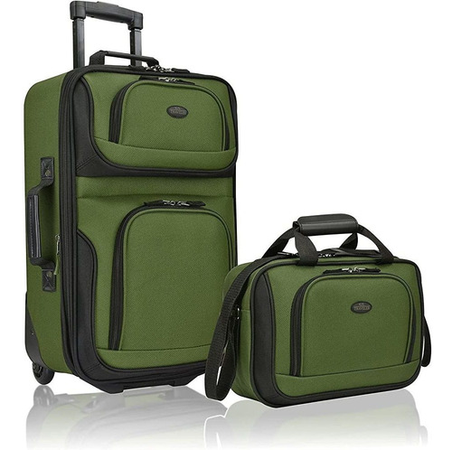 U. S. Traveler ® Traveler Choice 2 Maletas De Viaje Pie Mano Color Green