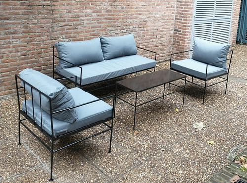 Fundas Para Almohadones En Telar Náutico Impermeable Gris Liso