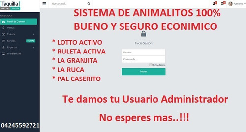 Ventas D Sistemas D Programas De Animalitos Srq Web Parley 3