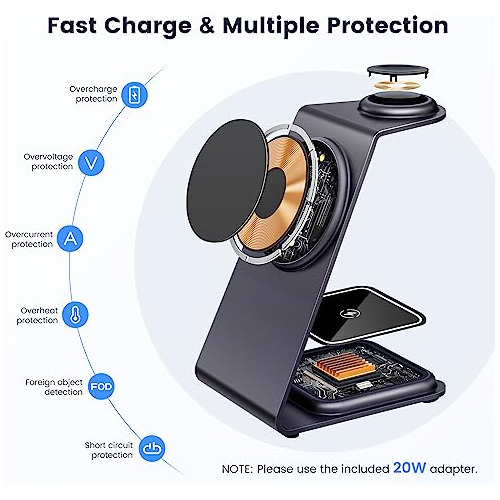 Ic 3 In 1 Wireless Charging Station For Magsafe iPhone ...