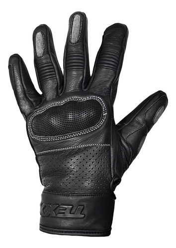 Luva Texx Liberty Couro Moto Protetor Motociclista Touch Tamanho 3G