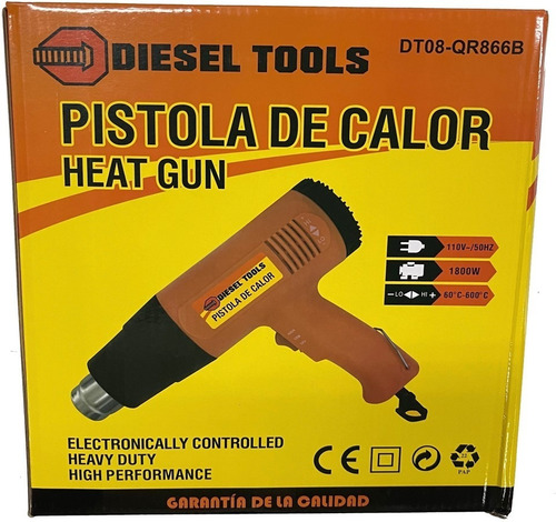 Imagen 1 de 1 de Pistola De Calor 1800w Económica Diesel Tools