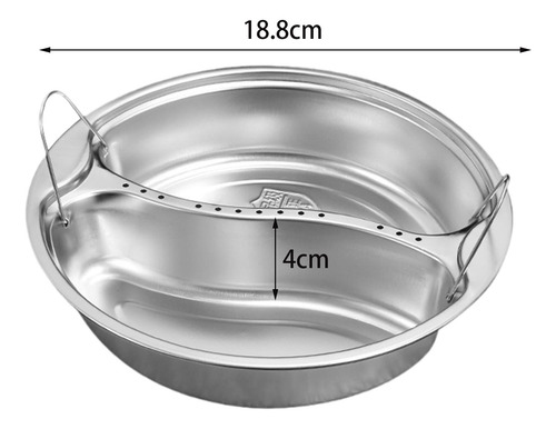 Bandeja Vaporera De Alimentos Dividida, Olla Pequeño