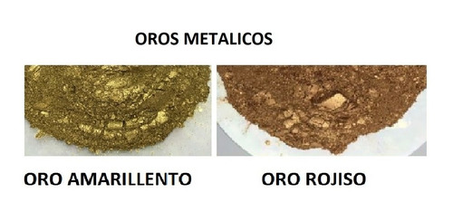 Imagen 2 de 4 de 4 Polvo Metalico Y Micas Purpurina Oro Plata Cobre Nacarados