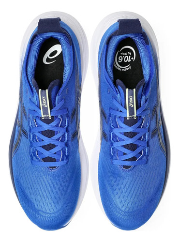Tenis Hombre Asics Running Nimbus 27 B958401 Azul Lisa 7,0 Mx