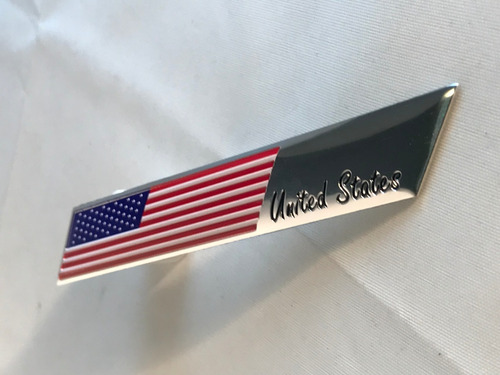 Emblema Insignia Autoadhesiva Aluminio Usa Eeuu .x Udad B800