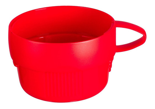 Termo De 1l. Ekco Polaris Ampolla De Vidrio Rojo Y Negro