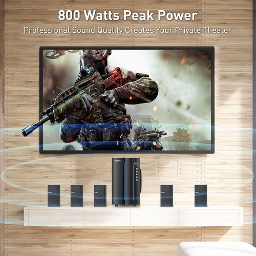 Sistema De Sonido Envolvente Bobtot B701d 800w 5.1/2.1 Ch
