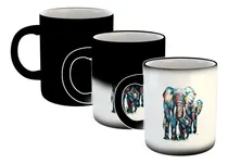 Comprar Taza Magica Elefantes Familia Pintura Color Art