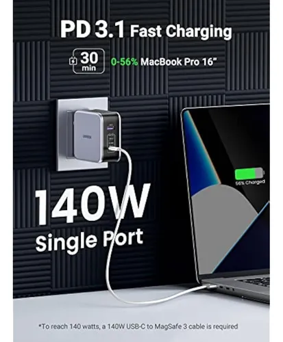 Ugreen Cargador Usb C De 140 W, Cargador Mac Book