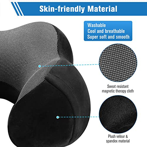 Almohada De Cuello De Viaje De Espuma Viscoelástica Pu...