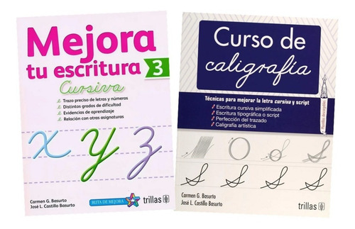 Pack Mejora Tu Escritura 3 Cursiva Y Caligrafía Trillas