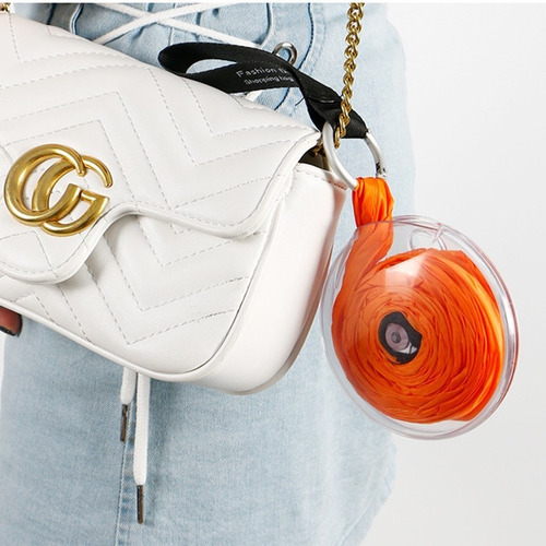 Bolso Portátil Retráctil Bolsa De Compras Viaje Reutilizable